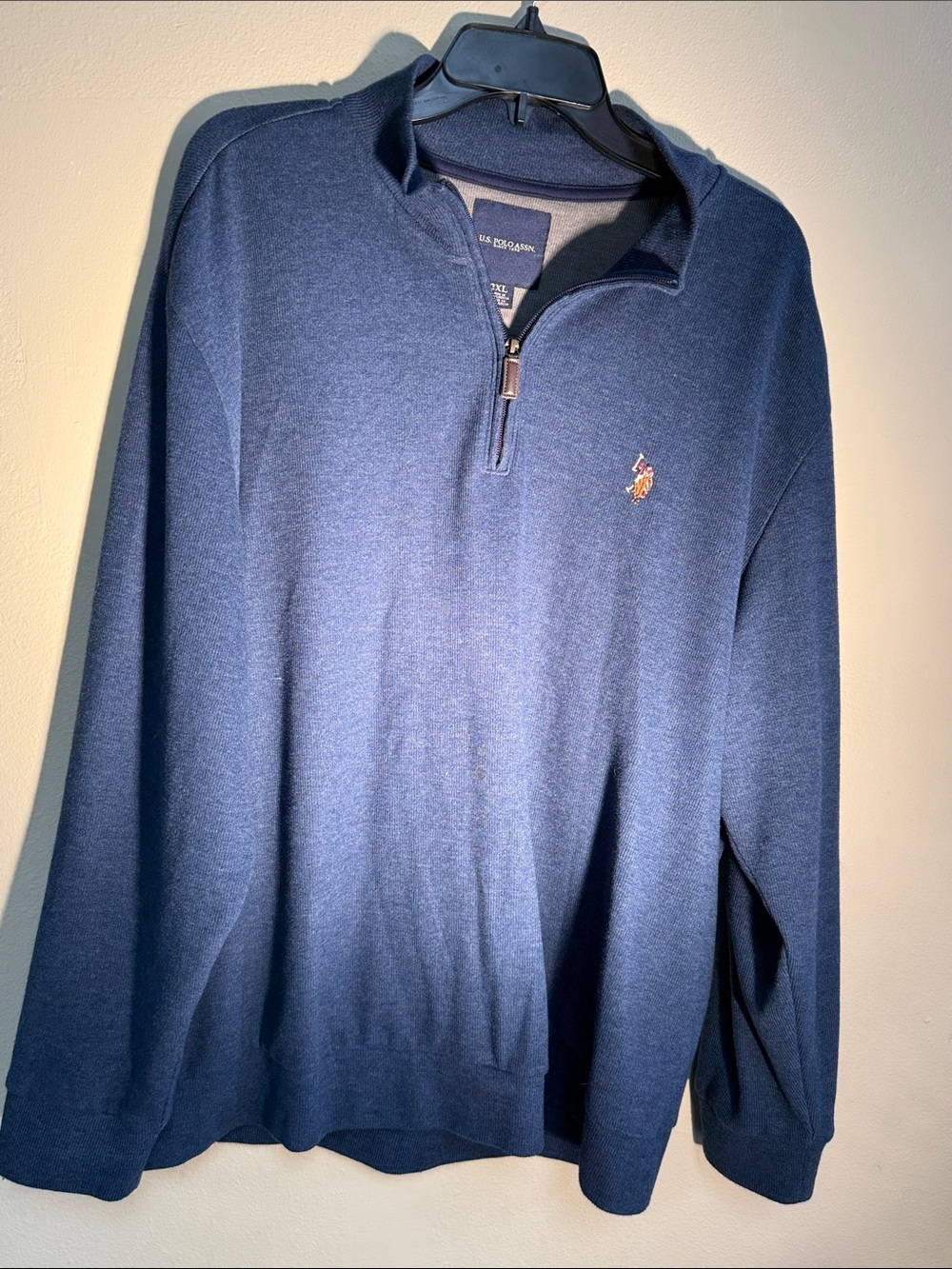 Every day or travel Polo by Ralph Lauren Navy Half-Zip Sweater -Embroidered Pony